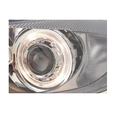 Faros Angel Eyes Bmw 3er Sedan Typ E90 Bj. 05-08 Negro