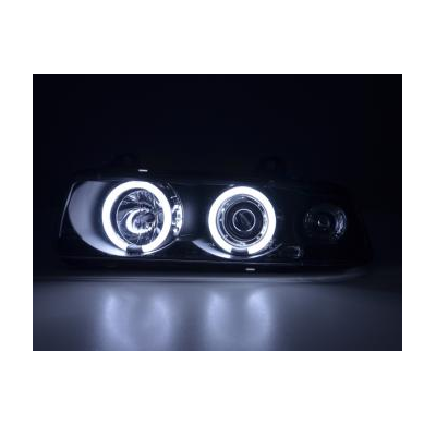 Faros Angel Eyes Ccfl Bmw 3er E36 Coupe/Cabrio Bj. 92-98 Negro