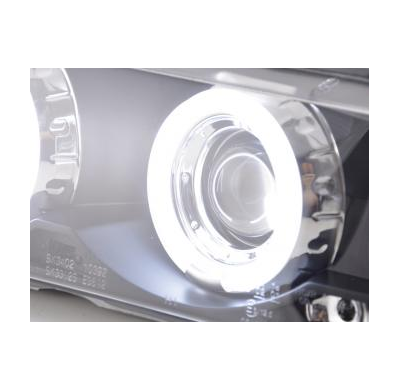 Faros Angel Eyes Ccfl Bmw 3er E36 Coupe/Cabrio Bj. 92-98 Negro
