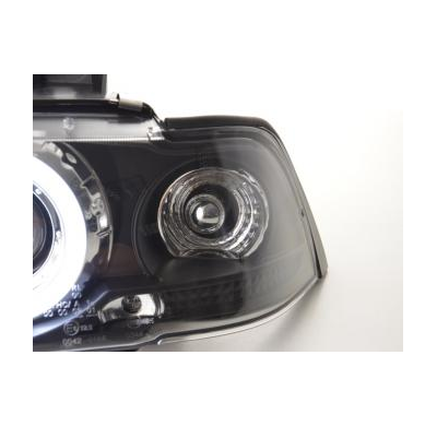 Faros Angel Eyes Ccfl Bmw 3er E36 Coupe/Cabrio Bj. 92-98 Negro