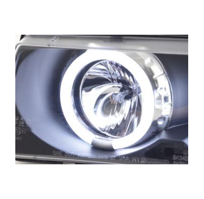 Faros Angel Eyes Ccfl Bmw 3er E36 Sedan Bj. 92-98 Negro