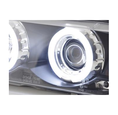 Faros Angel Eyes Ccfl Bmw 3er E36 Sedan Bj. 92-98 Negro