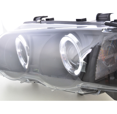 Faros Angel Eyes Bmw 3er E46 Saloon 98-01 Negro
