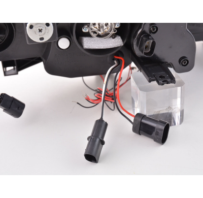 Faros Angel Eyes Bmw 3er E46 Saloon 98-01 Negro