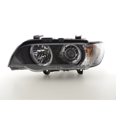 Faros Angel Eyes Ledpara Xenon De Serie Bmw X5 E53 00-03 Negro