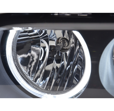 Faros Angel Eyes Ledpara Xenon De Serie Bmw X5 E53 00-03 Negro