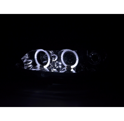 Faros Angel Eyes Opel Astra G 98-03 Cromado