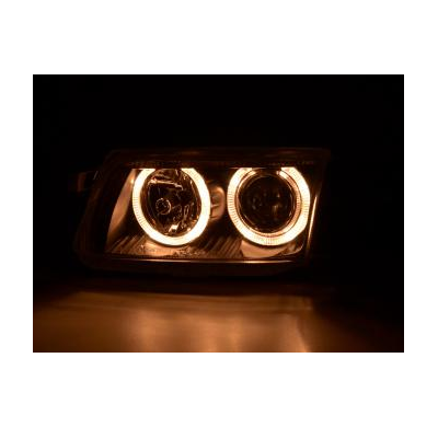 Faros Angel Eyes Opel Astra F Bj. 94-97 Negro