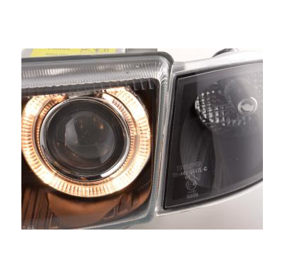 Faros Angel Eyes Opel Astra F Bj. 94-97 Negro