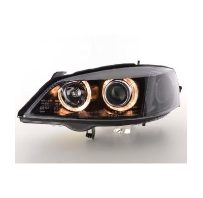 Faros Angel Eyes Opel Astra G Bj. 98-03 Negro