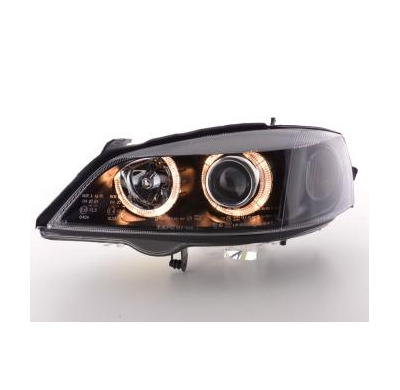 Faros Angel Eyes Opel Astra G Bj. 98-03 Negro