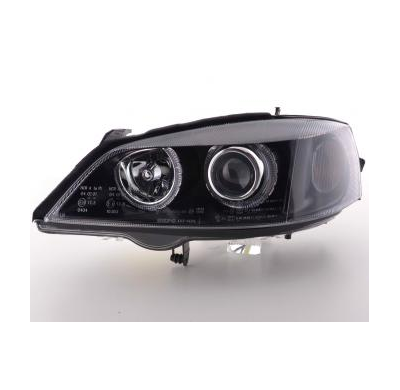 Faros Angel Eyes Opel Astra G Bj. 98-03 Negro