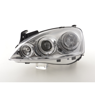Faros Angel Eyes Opel Corsa C 01-06 Cromado