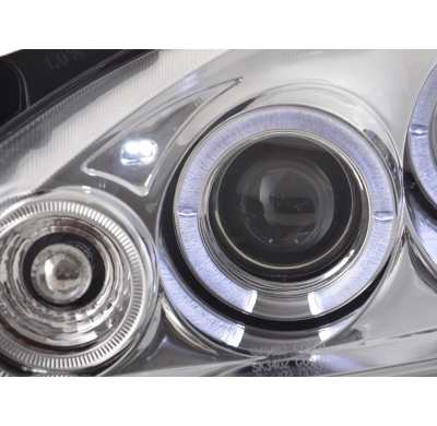 Faros Angel Eyes Opel Corsa C 01-06 Cromado