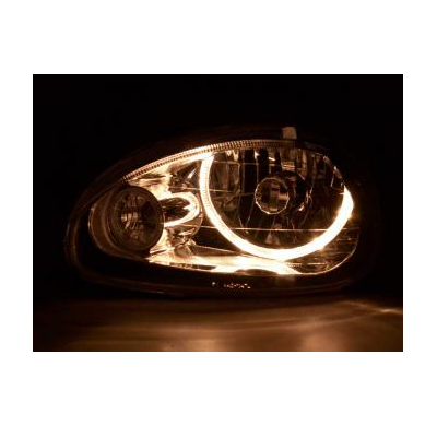 Faros Angel Eyes Opel Corsa B Bj. 93-00 Chrom