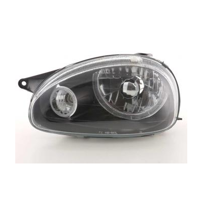 Faros Angel Eyes Opel Corsa B Bj. 93-00 Negro