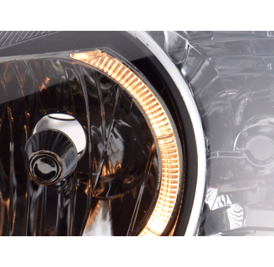 Faros Angel Eyes Opel Corsa C 01-06 Negro