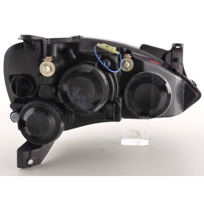 Faros Angel Eyes Opel Corsa C 01-06 Negro