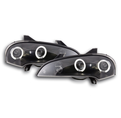 Faros Angel Eyes Opel Tigra 95-03 Negro