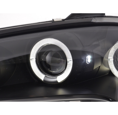 Faros Angel Eyes Opel Tigra 95-03 Negro
