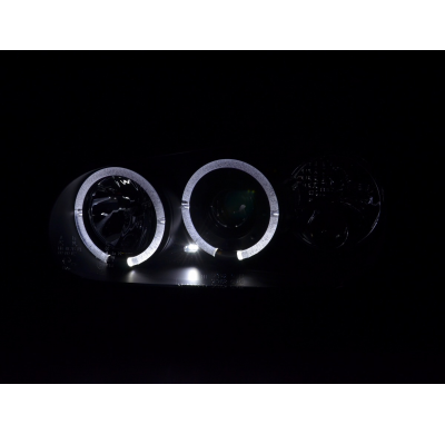 Faros Angel Eyes Vw Golf 4 1j 98-03 Negro