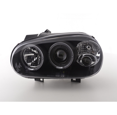 Faros Angel Eyes Vw Golf 4 1j 98-03 Negro