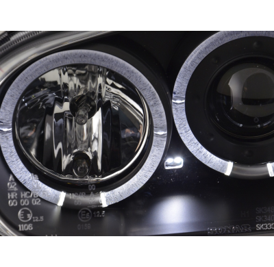 Faros Angel Eyes Vw Golf 4 1j 98-03 Negro