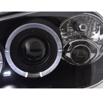 Faros Angel Eyes Vw Golf 4 1j 98-03 Negro