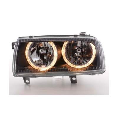 Faros Angel Eyes Vw Vento Typ 1hxo,1h Bj. 92-98 Negro