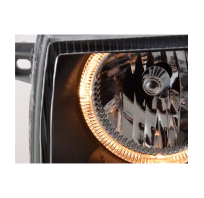 Faros Angel Eyes Vw Vento Typ 1hxo,1h Bj. 92-98 Negro