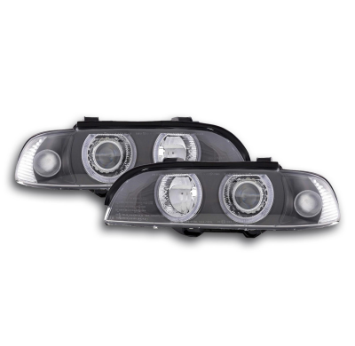 Faros Angel Eyes Bmw Serie 5 E39 Negro Xenon