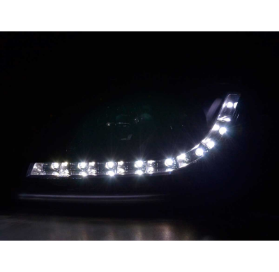 Faros Luz Diurna Audi A3 8p/8pa 03-07 Negro