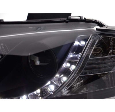 Faros Luz Diurna Audi A3 8p/8pa 03-07 Negro