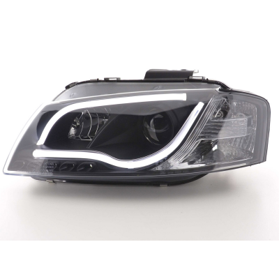 Faros Luz Diurna Set Audi A3 Typ 8p/8pa Bj. 03-08 Negro