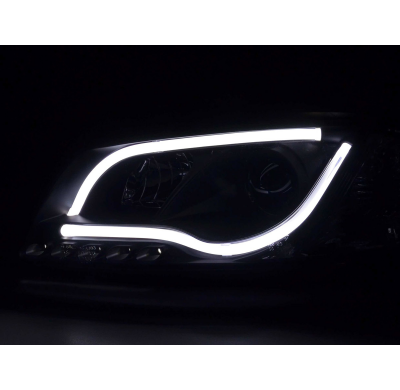 Faros Luz Diurna Set Audi A3 Typ 8p/8pa Bj. 03-08 Negro