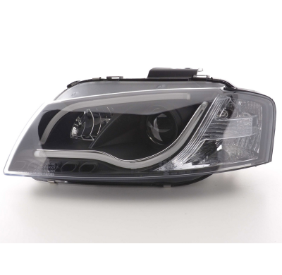 Faros Luz Diurna Set Audi A3 Typ 8p/8pa Bj. 03-08 Negro