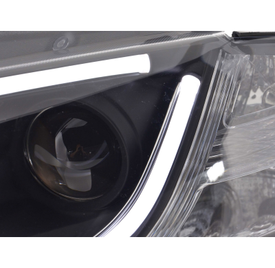 Faros Luz Diurna Set Audi A3 Typ 8p/8pa Bj. 03-08 Negro