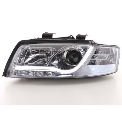 Faros Luz Diurna Con Led Lightbar Audi A4 B6 8e 01-04 Cromado