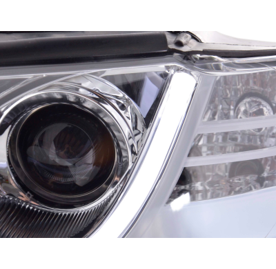 Faros Luz Diurna Con Led Lightbar Audi A4 B6 8e 01-04 Cromado