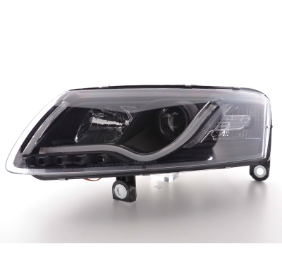 Faros Luz Diurna Con Led Lightbar Audi A6 4f 04-08 Negro