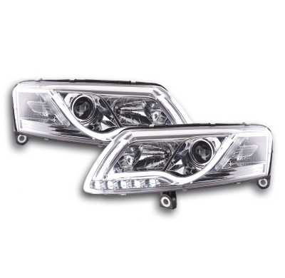 Faros Luz Diurna Para Xenon De Serielightbar Audi A6 4f 04-08 Cromado