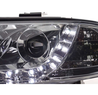 Faros Luz Diurna Audi A6 4b 97-01 Cromado