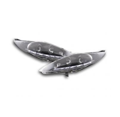 Faros Luz Diurna Ford Fiesta Bj. 08-12 Negro