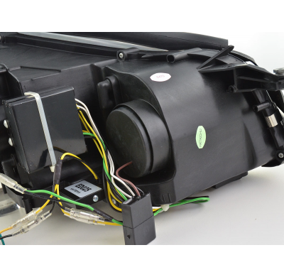 Faros Luz Diurna Led Drl Look Mercedes-Benz S-Class (221) 05-09 Negro