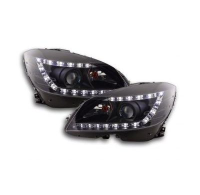 Faros Luz Diurna Mercedes C-Klasse Typ W204 Bj. 07-10 Negro