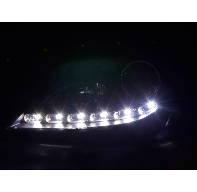Faros Luz Diurna Mercedes Slk 171 04-11 Negro