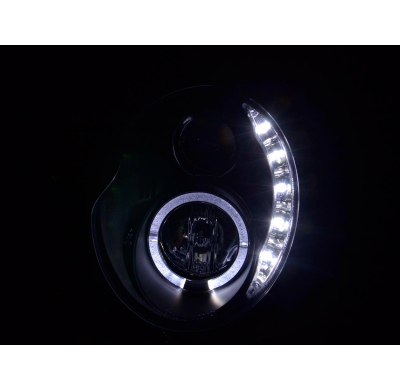 Faros Luz Diurna Mini Cooper R50 01-06 Negro