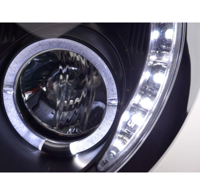 Faros Luz Diurna Mini Cooper R50 01-06 Negro