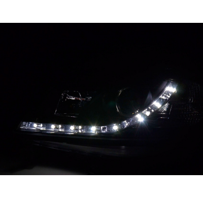 Faros Luz Diurna Opel Zafira a 99-04 Negro