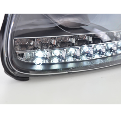 Faros Luz Diurna Porsche Cayenne 03-07 Negro